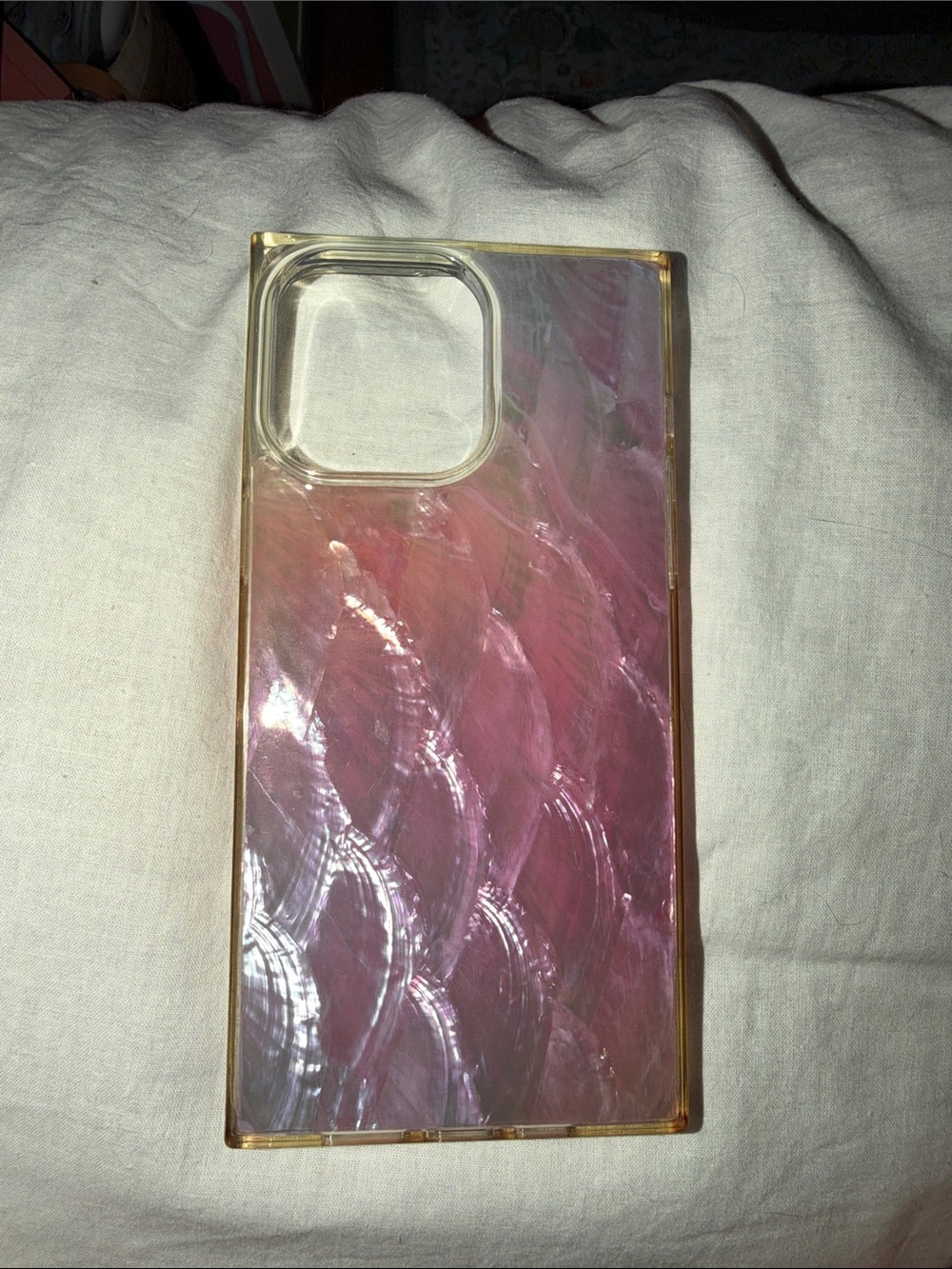 Iridescent Pink Wave Phone Case - Unbranded